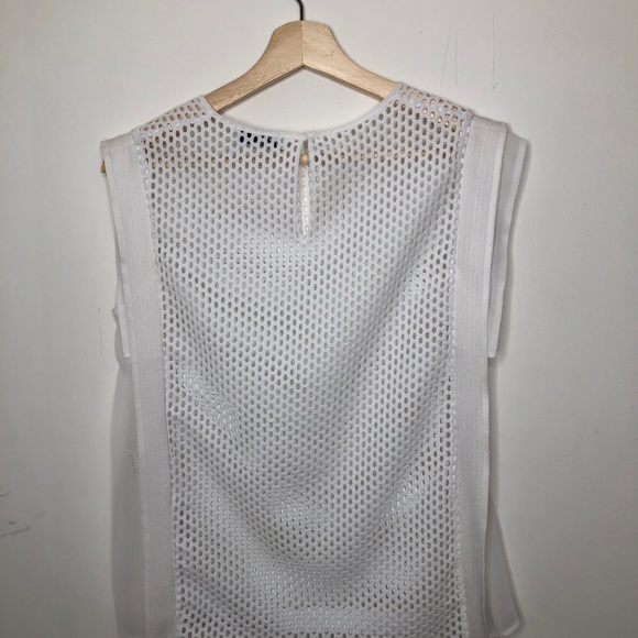 Sandro women's white peek-a-boo tank - Picture 4 of 5